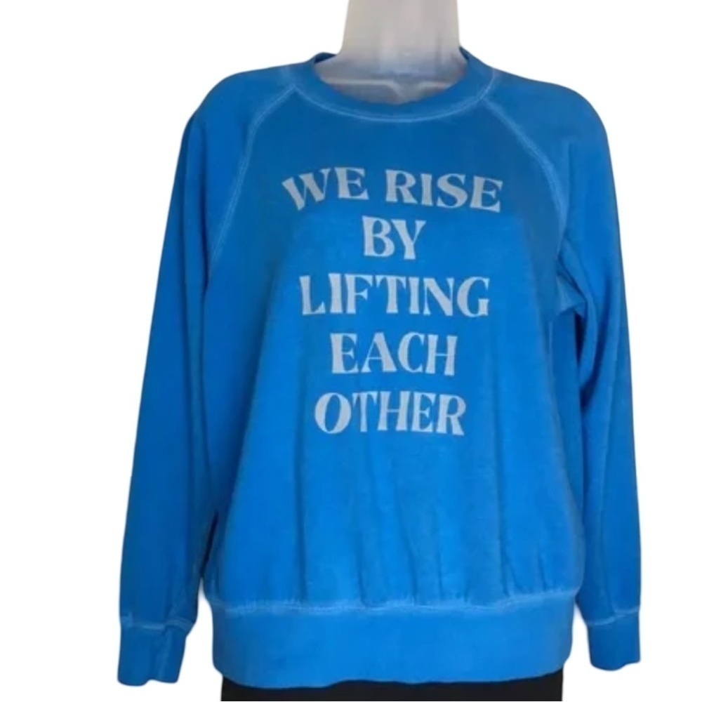 Old Navy Size 2X Pullover Crewneck Sweatshirt “We Rise By Lifting Others”. New